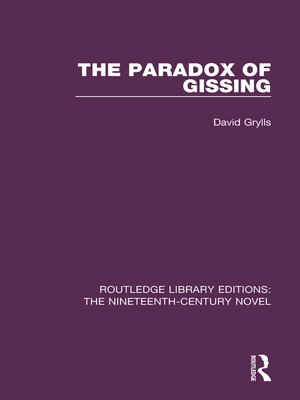 cover image of The Paradox of Gissing